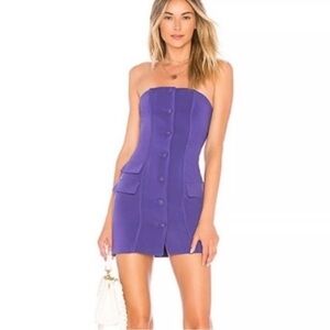 NWT Privacy Please x Revolve Royal Purple Mini Cocktail Dress, XL